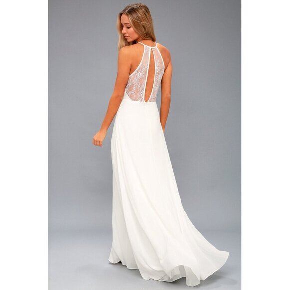 Lulu's Women's Adella Lace Sleeveless Maxi Dress.- Small - Picture 2 of 14